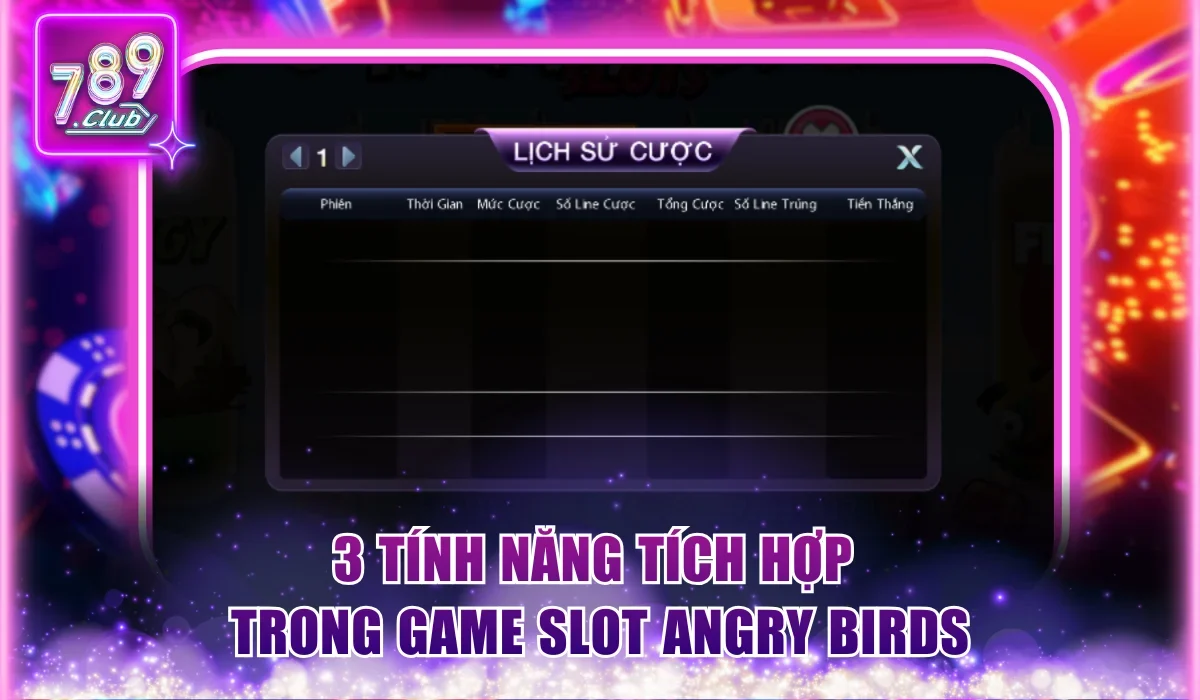3 tính năng tích hợp trong game slot Angry Birds
