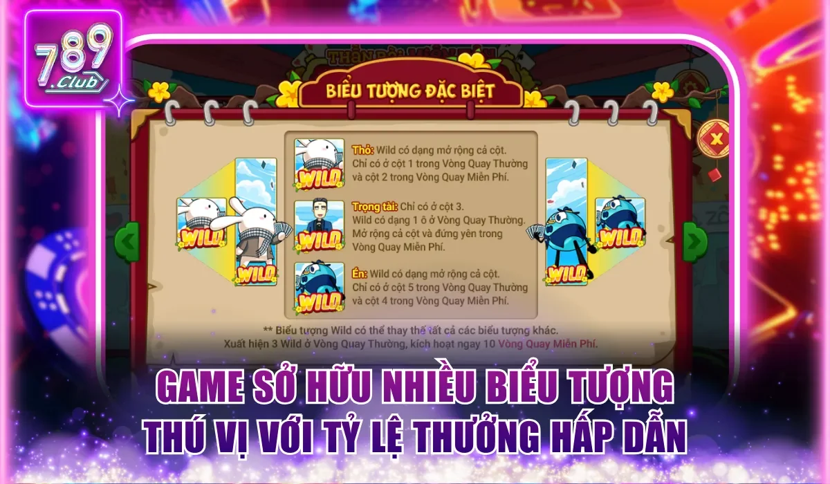 Đa dạng biểu tượng với tỷ lệ thưởng hấp dẫn 