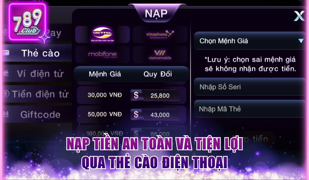 nap tien an toan va tien loi qua the cao dien thoai