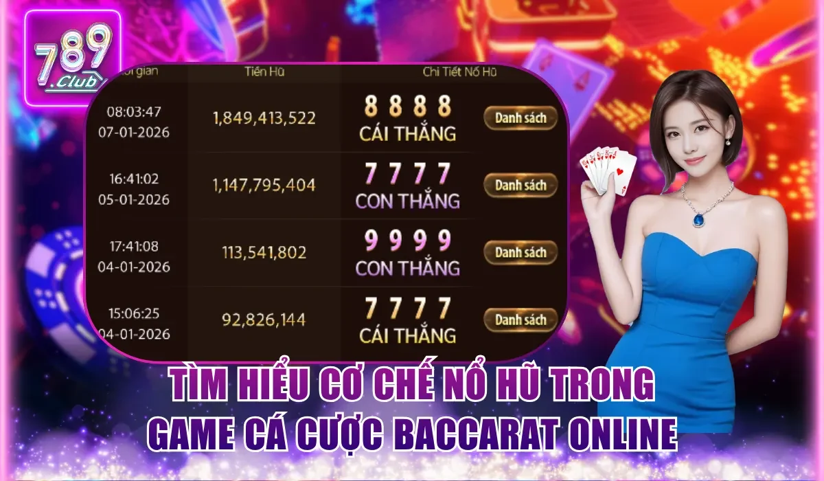 Tìm hiểu cơ chế Nổ Hũ trong game cá cược Baccarat online